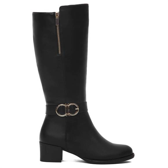 NEW ANDREA womne's tall riding boots in black - Picture 3 of 5